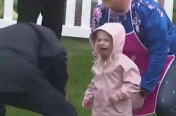 WATCH: Little Girl Bursts Into Tears As Soon As Biden Gets Close